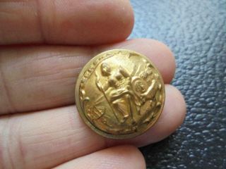 Rare Civil War California 22 Mm Coat Button Waterbury Extra