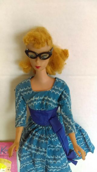 1961 Mattel Barbie No.  5 Blonde Pony Tail With Lets Dance Outfit 2