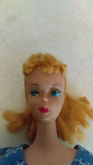 1961 Mattel Barbie No.  5 Blonde Pony Tail With Lets Dance Outfit 7
