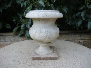 Small Antique Marble Stone Garden Urn 25 cm high (450) 4