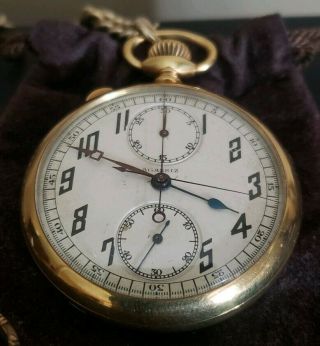 Agassiz Split Second Chronograph Pocket Watch 2