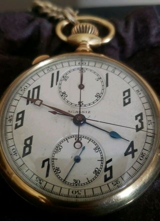 Agassiz Split Second Chronograph Pocket Watch 3