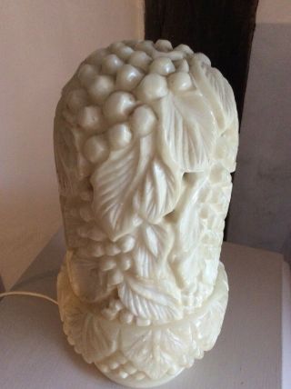 Vintage Mid Century Italian Alabaster Marble Carved Lamp 4