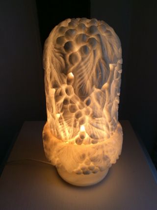 Vintage Mid Century Italian Alabaster Marble Carved Lamp 5