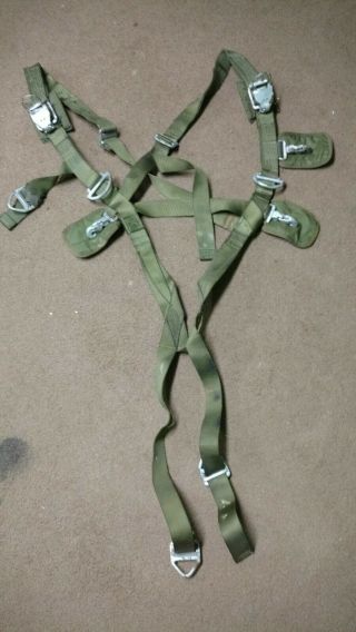 Us Military Parachute Harness Part No 11 - 1 - 2143 Pioneer Recovery Systems
