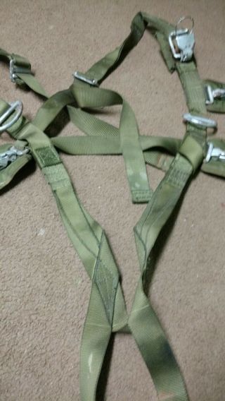 US Military Parachute Harness Part No 11 - 1 - 2143 Pioneer Recovery Systems 3