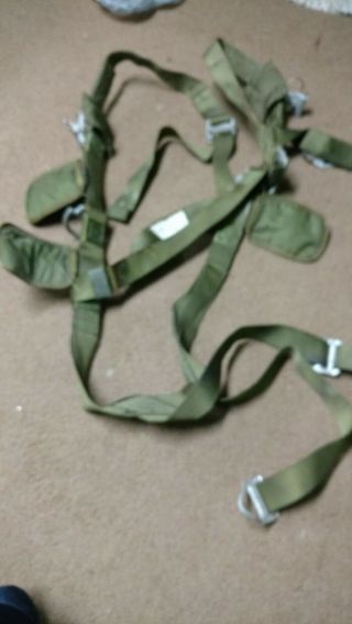 US Military Parachute Harness Part No 11 - 1 - 2143 Pioneer Recovery Systems 6