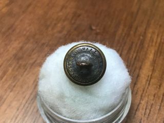 Non Dug Civil War Maine State Seal Militia Cuff Button 2