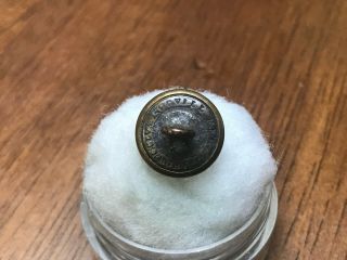 Non Dug Civil War Maine State Seal Militia Cuff Button 4