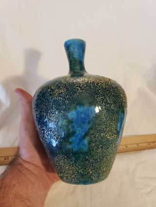 Mid Century Modern Textured Drip 4034 Ceramic Vase Wonderful Piece 4