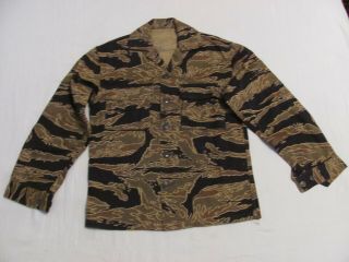 Vietnam Us Army,  Arvn,  Cidg Tiger Stripe Ads Coat C1b - Cov - 2p Shirt Asian Small