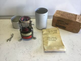 Us Army Camp Stove M - 1950 Vietnam Era 1965 With Book And Box