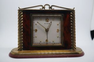 Antique Cyma Art Deco Mantle Clock With Alarm.  Stunning.