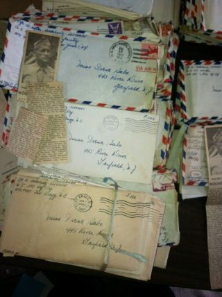 600,  1944 LETTERS WWII 82nd AIRBORNE 325th GLIDER WOUNDED PARATROOPER NORMANDY 2