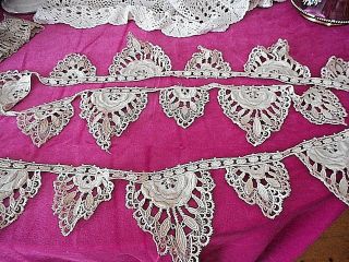 Antique French Hand Made Edging Lace