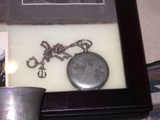 U - 91 set.  engraved watch,  photo album,  presented by ACE,  W/ BRING BACK CERTIFICATE 4