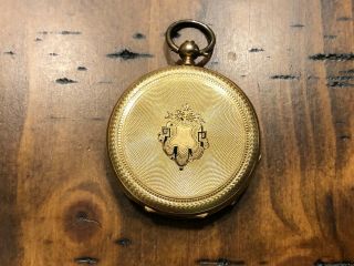 Antique 18K Gold French Swiss Pocket Watch 5