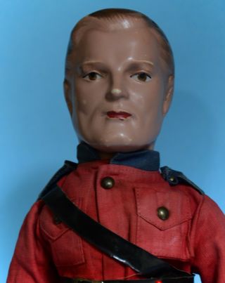 Vintage 1936 Male Boudoir Doll A Gay Royal Canadian Mountie