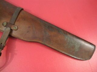 WWII US ARMY M1938 Leather Rifle Jeep Scabbard for M1 Garand Rifle - Fulton 1943 3