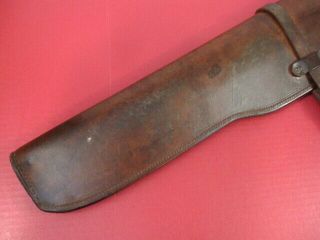 WWII US ARMY M1938 Leather Rifle Jeep Scabbard for M1 Garand Rifle - Fulton 1943 6