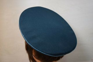 Vintage USSR Soviet Bulgarian Military Officer Hat Cap With Rank Badge Blue 3