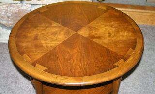 Mid Century Modern Lane Acclaim Round Vintage Accent Occasional Table 60 