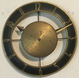 Phinney Walker - Semca Clock Company - Art Deco Metal Wall Clock - 1960 