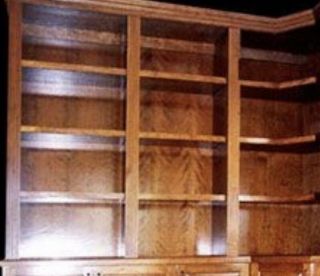 Restoration Hardware Style - Traditional Custom Oak Library: