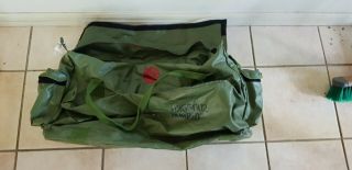 Australian Army Green Vinyl Dive Bag - Large Duffle / Duffel / Echelon / Kit Bag