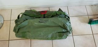 Australian Army Green Vinyl Dive Bag - Large Duffle / Duffel / Echelon / Kit Bag 2