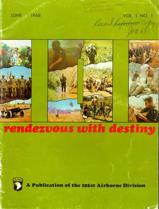 101st Airborne Vietnam Rendezvous With Destiny Magazines DVD 4