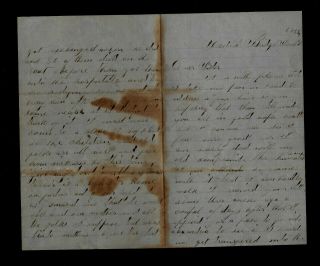 155th York Infantry Civil War Letter - Died Only 3 Months Later Content