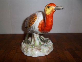 ANTIQUE FRENCH PORCELAIN RUE FONTAINE AU ROI Bird Figurine Paris France Marked 3