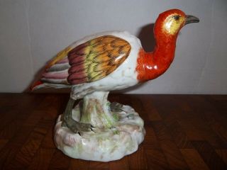 ANTIQUE FRENCH PORCELAIN RUE FONTAINE AU ROI Bird Figurine Paris France Marked 4