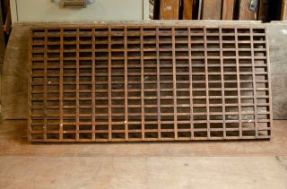 Antique Vintage Wooden Floor/wall/vent/air Grate