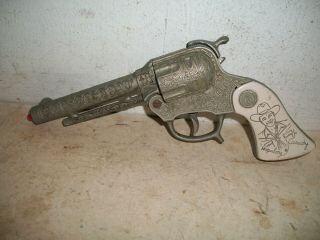 Hopalong Cassidy Toy Repeating Cap Pistol Wyandotte White Grips Cowboy