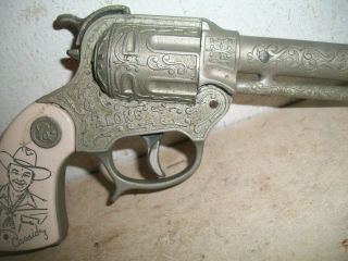 Hopalong Cassidy Toy Repeating Cap Pistol Wyandotte White Grips Cowboy 5