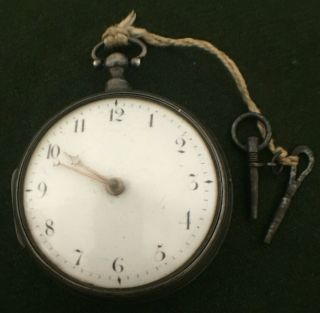 Antique Verge Fusee Pocket Watch Early 1800 