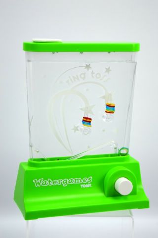 Vintage Tomy Watergames Ring Toss Water Game Lime Green Water Games 2