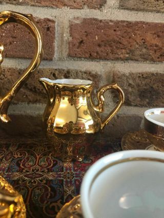 Antique Bavaria Coffee Set gold plated and hand made (6 persons) 5