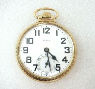 Antique Elgin Bw Raymond 21 Jewel 2 " Pocket Watch Rr Gold Filled Case