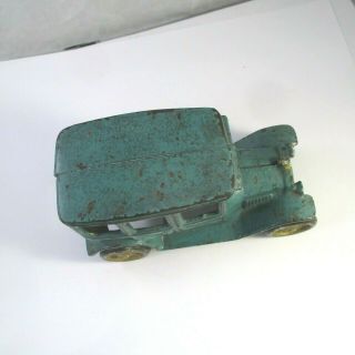 Vintage 1920 ' s ARCADE CAST IRON FORD MODEL T SEDAN BLUE CAR TOY 5 