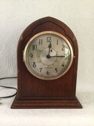 Vintage Hamilton Sangamo Synchronus Mantle Clock Model S - 501 Usa Perfectly