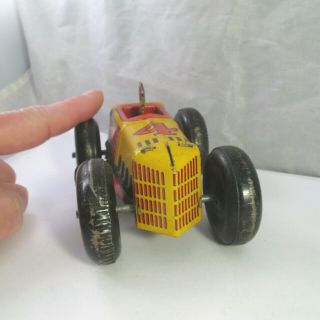 Vintage MARX TIN LITHO WIND UP No.  4 MIDGET RACER RACE CAR 2