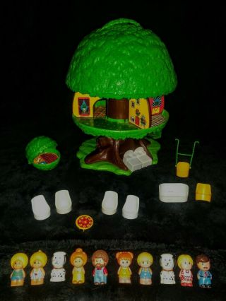 Vintage Kenner General Mills 1975 Tree Tots Family Treehouse Set Near Complete