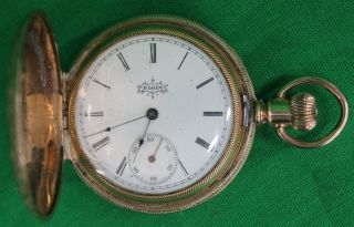 1893 Elgin Ladies Pocket Watch 6s 11j Grade 118 Hunter Case