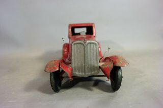 1930 ' s Antique GIRARD Old FIRE CHIEF Pressed Steel SIREN COUPE Vintage TOY CAR 7