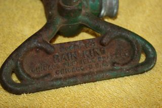 Vintage Rain King Model H1 Sun Beam Corp Chicago Cast Iron Sprinkler Water Hose 3