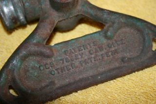 Vintage Rain King Model H1 Sun Beam Corp Chicago Cast Iron Sprinkler Water Hose 4