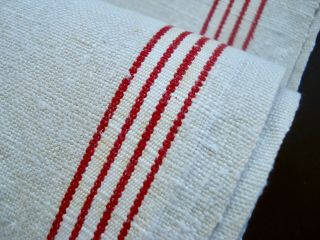 Antique Vintage Natural Unbleached Linen Kitchen Roller Towel